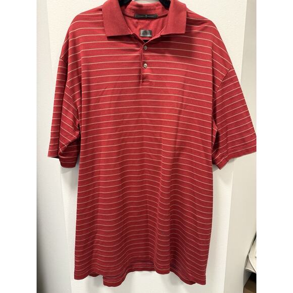 Tiger Woods Collection‎ Nike Shirt Golf Red Collar  XXLT - Picture 1 of 12